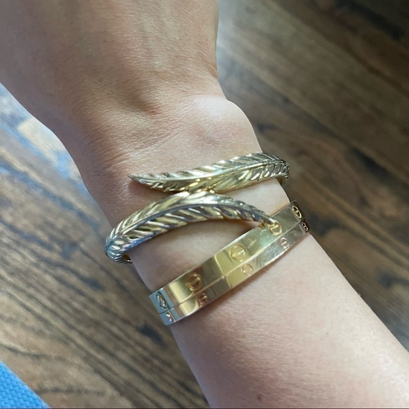 𝅺tulum gold leaf bangle - Picture 2 of 3